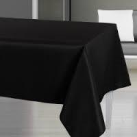 Black Linen Table Cloth