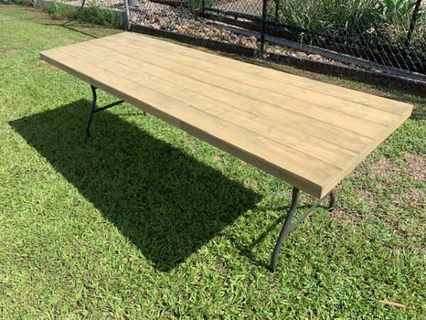 Timber Top Trestle Table