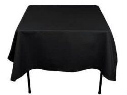 Black Square Tablecloth