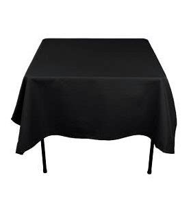 Black Square Tablecloth